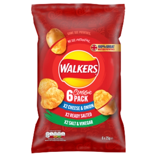 Walkers Crisps Variety 6 Pack Northern Confectioners