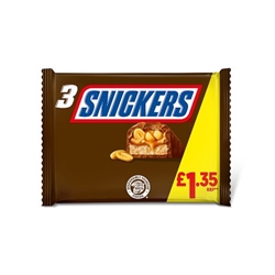 Snickers 3 Pack £1.35