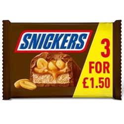 Snickers 3 Pack £1.50