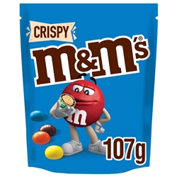 M&Ms Crispy Pouch 107g