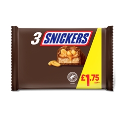 Snickers 3 Pack £1.75