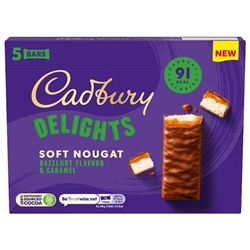 Cadbury Delights Hazelnut & Caramel 5 Pack
