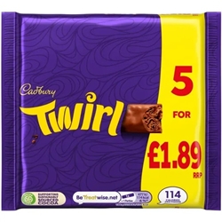 Cadbury Twirl 5 Pack £1.89