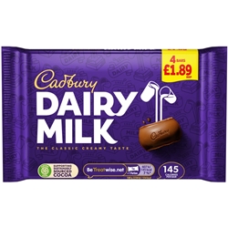 Cadbury Dairy Milk 4 Pack £1.89
