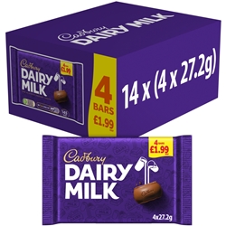 Cadbury Dairy Milk 4 Pack £1.99
