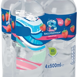 Ballygowan Hint of Fruit Strawberry 500ml 4 Pack
