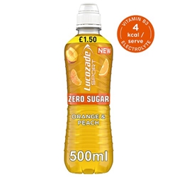 Lucozade Sport Zero Orange & Peach £1.50