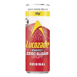 Lucozade Energy Original Zero Can 89p