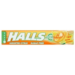 Halls Menthol Citrus Sugar Free