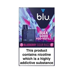 Blu Max 6000 Blue Sour Razz Pod