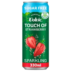Volvic Touch of Fruit Sparkling Strawberry Can
