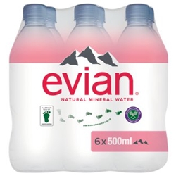 Evian Water 500ml 6 Pack