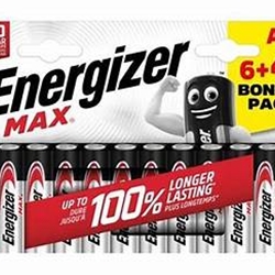 Energizer Max AA Battery 6 + 4 Free