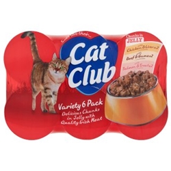 Cat Club Variety Chunks in Jelly 6 Pack