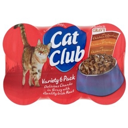 Cat Club Variety Chunks Gravy 6 Pack