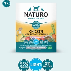 Naturo Dog Food Chicken With Potato & Veg 400g Tray