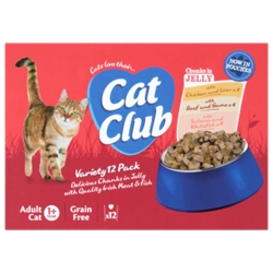 Cat Club in Jelly Variety Pouch 12 Pack