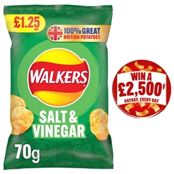 Walkers Salt & Vinegar Crisps £1.25