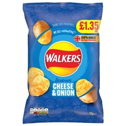 Walkers Cheese & Onion Crisps £1.35