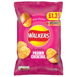 Walkers Prawn Cocktail Crisps £1.35