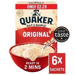 Quaker Oats So Simple Original 6 Pack £2.29
