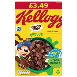 Kelloggs Coco Pops Chocos £3.49