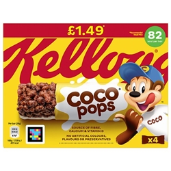 Kelloggs Coco Pops Cereal Bar 4 Pack £1.49