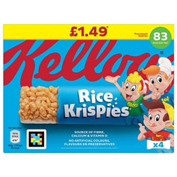 Kelloggs Rice Krispies Cereal & Milk Bar 6 Pack £1.49