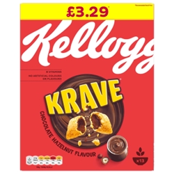 Kelloggs Krave Chocolate Hazelnut £3.29