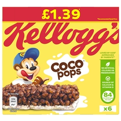 Coco Pops Cereal Bar 6 Pack £1.39