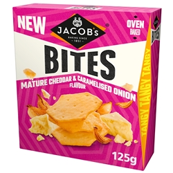 Jacob's Bites Mature Cheddar & Caramelised Onion