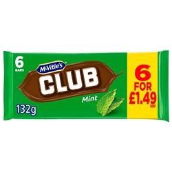 McVities Club Mint 6 Pack £1.49