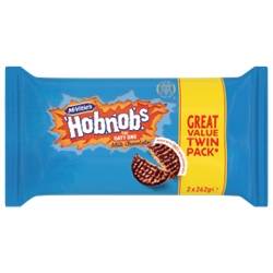 McVities Milk Chocolate Hobnobs Twin Pack