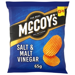 McCoys Salt & Vinegar Crisps £1.25