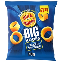 Hula Hoops Big Hoops Salt & Vinegar £1.25