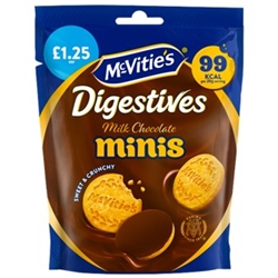 McVities Milk Choc Digestives Minis Pouch £1.25