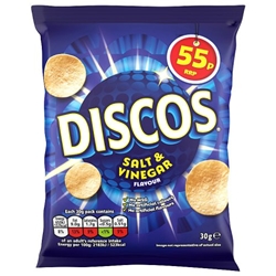 Discos Salt & Vinegar Crisps 55p