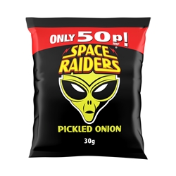 Sapce Raiders Pickled Onion Crisps 50p