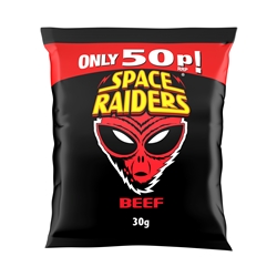 Space Raiders Beef Crisps 50p