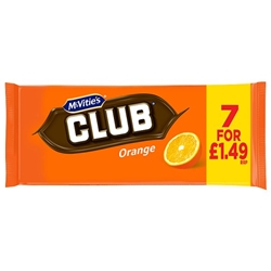 McVities Club Orange 7 Pack £1.49