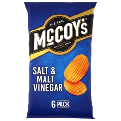 McCoys Salt & Vinegar Crisps 6 Pack