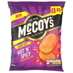 McCoys Hot n Spicy Crisps £1.35