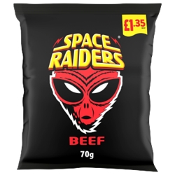 Space Raiders Beef Crisps £1.35