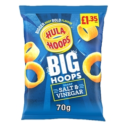 Hula Hoops Big Hoops Salt & Vinegar £1.35