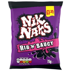 Nik Naks Rib n Saucy £1.35