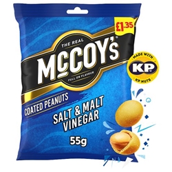 McCoys Coated Peanuts Salt & Vinegar £1.35