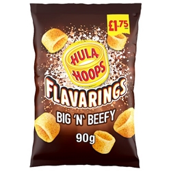 Hula Hoops Flava Rings Big n Beefy £1.75