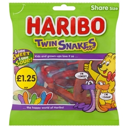 Haribo Twin Snakes £1.25
