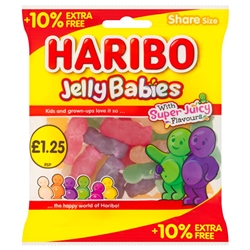 Haribo Jelly Babies £1.25 + 10% Free
