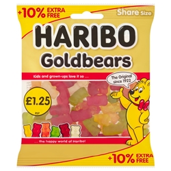 Haribo Goldbears £1.25 + 10% Free